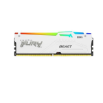 Kingston FURY Beast RGB - DDR5 - modulo - 32 GB - DIMM 288-PIN - 5200 MHz / PC5-41600 - CL40 - 1.25 V - senza buffer - on-die ECC - bianco